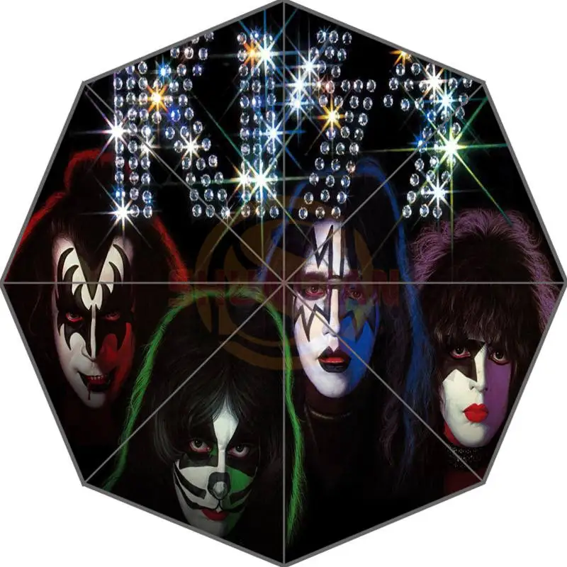 Товар на заказ, браслет Kiss Band 43,5 дюймов, 3 складных зонта, хороший подарок для друга на день рождения - Цвет: Белый