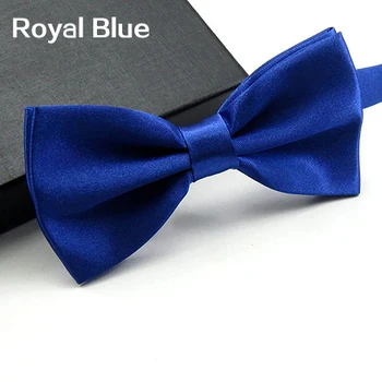 

New Men Classic Solid Color Bowtie Necktie Tuxedo Wedding Party Adjustable Bow Tie