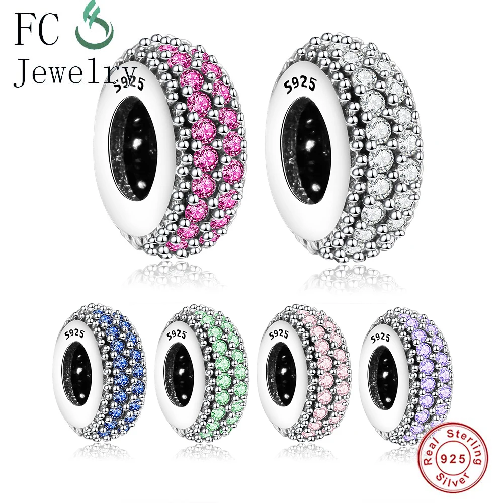 

Fit Original Pandora Charms Bracelet 925 Sterling Silver Charm Eternity Vintage Spacer Bead DIY Jewelry Women Christmas Berloque