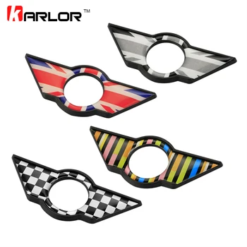 

2pcs/set for mini cooper interior window pin protect accessories Zinc Alloy sticker for mini one clubman R55 R56 R57 R58 R59