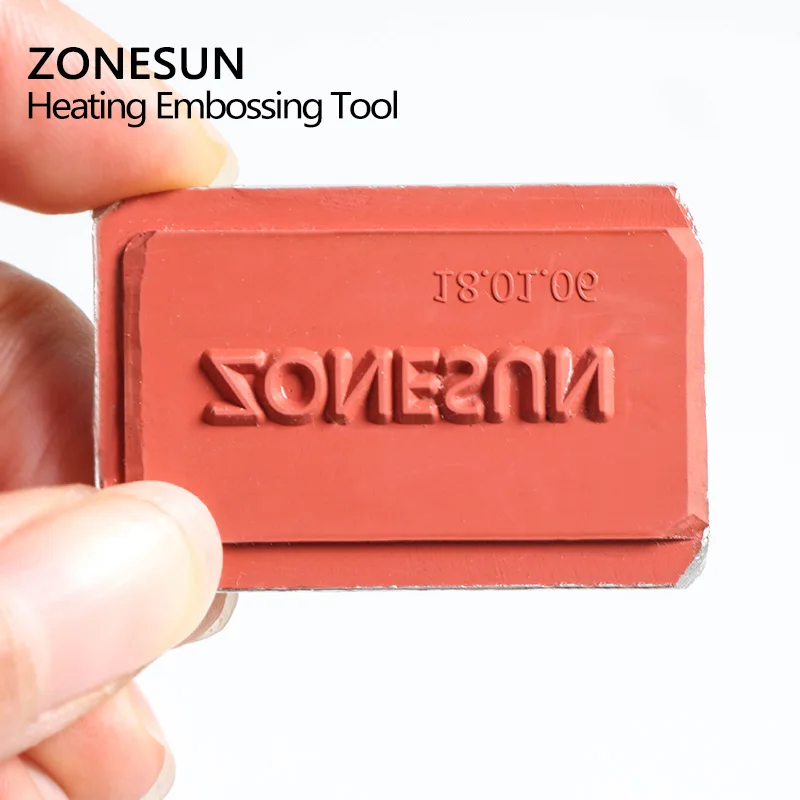 ZONESUN DIY Горячая фольга силиконовая форма тиснение пластины Пользовательский логотип бренда для пластиковых деревянных солнцезащитных очков тепловое тиснение