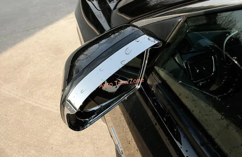 2*ABS Exterior Door Side View Wing Mirror Deflector For Jeep Compass
