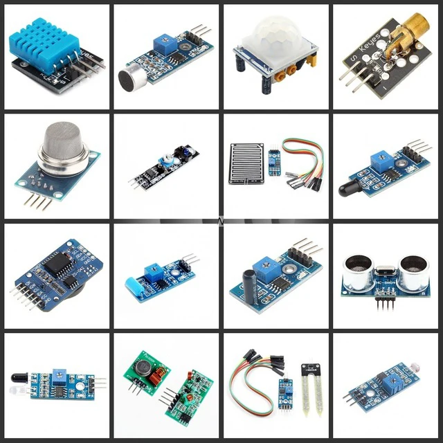 Free Shipping 16pcs/lot Raspberry Pi 2 The Sensor Module Package 16 ...