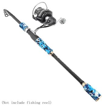 

2.7m Carbon Fiber Lure Fishing Rod Spinning Casting Rod 7 Section Telescopic Ultra Light Travel Fishing Pole Lure Tackle