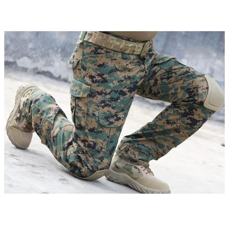 Тактические мужские армейские брюки BDU с несколькими карманами, военные брюки-карго