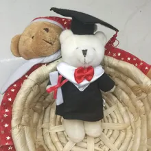 15 см x 20 штук мягкие Животные Graduation Bear плюшевая игрушка со шляпой и книга Formatura доктор панда мягкие куклы