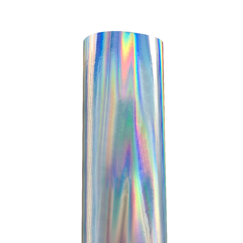 Голографическая пленка Rainbow Silver