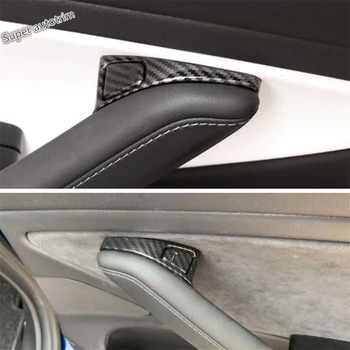 

Lapetus Accessories Interior Inner Door Lock Button Switch Cover Trim ABS Fit For Tesla Model 3 2018 - 2020 / Carbon Fiber Look