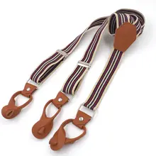 Подтяжки для девочек на пуговицах подтяжки из искусственной кожи мужские подтяжки регулируемые эластичные bretelles Y-Back ligas Tirantes