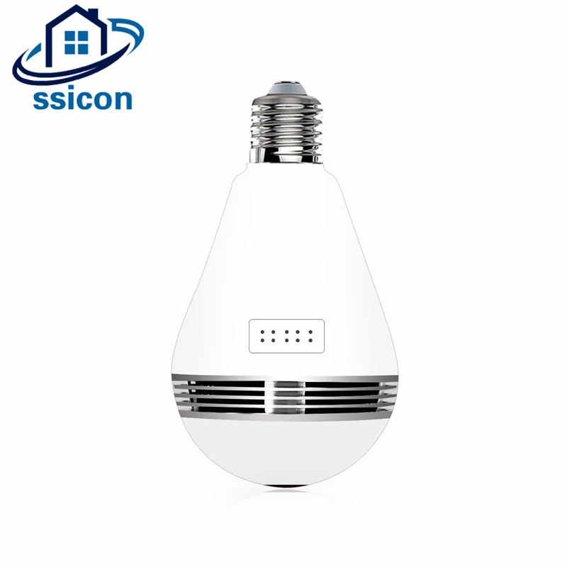 

SSICON 2MP Wifi 360 Degree Panoramic Fisheye IP Camera wi-fi 1080P Mini Home Security Wireless Camera Support 128G TF Card