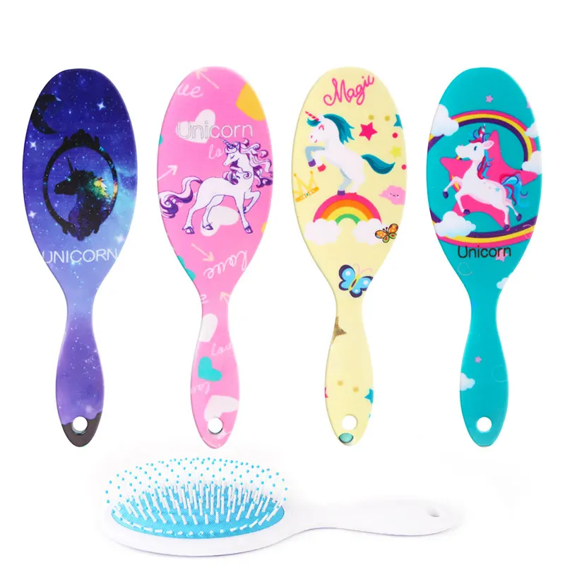Unicorn Animal Anti-static Hair Brush Massage Comb Shower Wet Detangle Hair Brush Salon Hair Styling Tools Four Colors Unicorn Animal Anti-static Hair Brush Massage Comb Shower Wet Detangle Hair Brush Salon Hair Styling Tools Four Colors