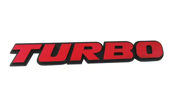 3D Алюминий сплав Авто Красный Turbo эмблемы Стикеры|turbo emblems|emblem badgeauto car |