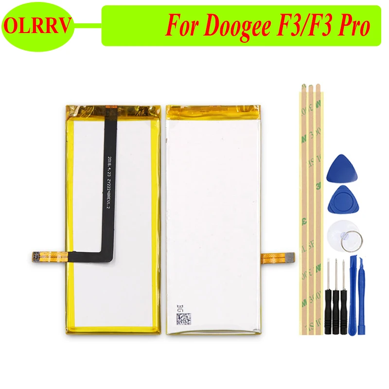 

OLRRV 2200mAh for Doogee F3 Pro Battery Replacement For Doogee F3 Batteries Smart Phone +Tools Long Time Standy Battery