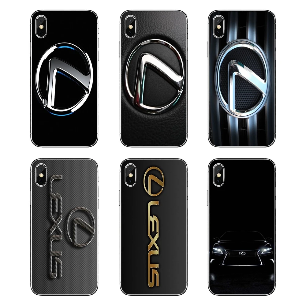 

For Huawei Honor 8 8C 8X 9 10 7A 7C Mate 10 20 Lite Pro P Smart Plus luxury Car Lexus Logo Print Soft Transparent Cases Covers