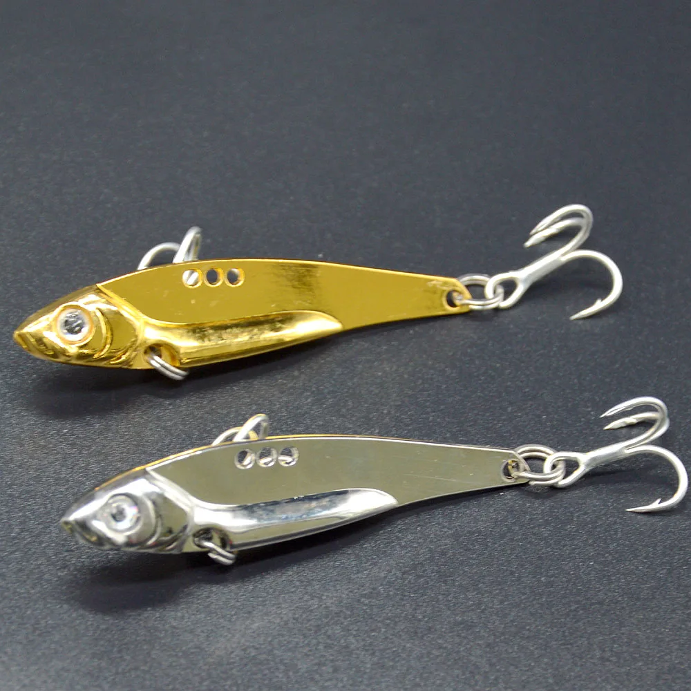 Fishing Metal VIB Lure Blood Groove Hook Freshwater Seawater Bass Artificial Lures Hard Bait 7g/10g/15g/20g | Спорт и развлечения