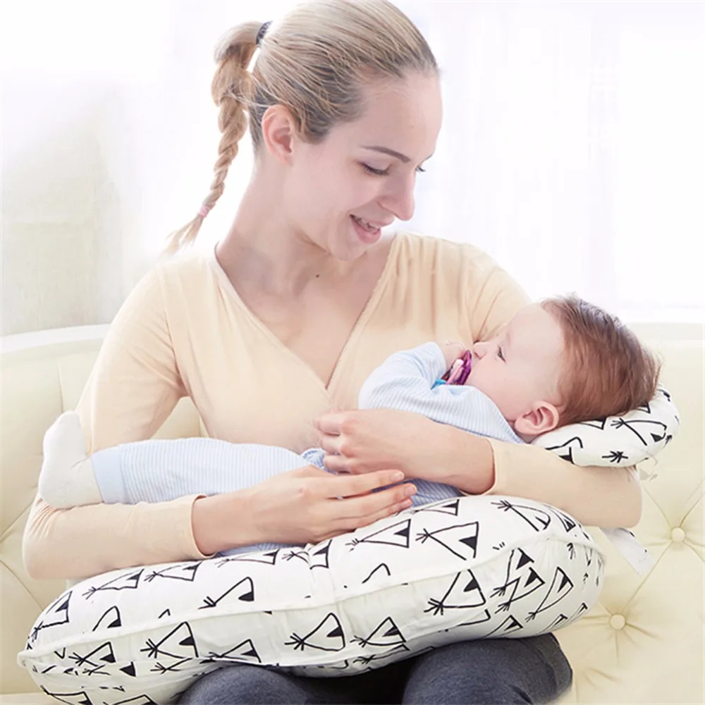 

2pcs/Set Baby Nursing Pillow Infant U-Shaped Cuddle Maternity Baby Breastfeeding Pillow Newbron Cotton Waist Cushion
