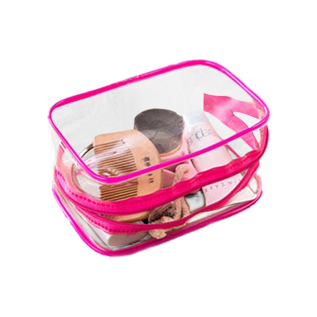 

TFTP PVC Clear Pouch make up bag Bathing Toiletry Zipper Cosmetic organizer bag