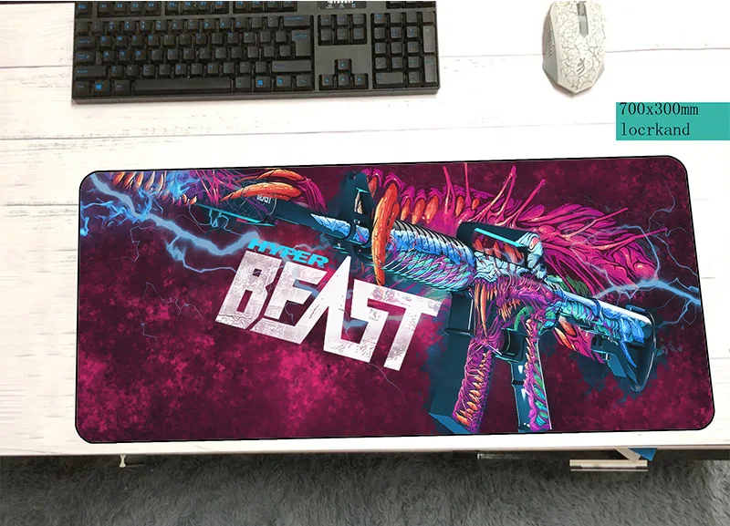 Buy cs go mouse pad 700x300x3mm pad to mouse notbook computer mousepad locked