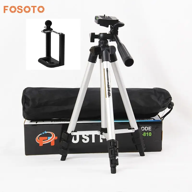 Professional Aluminum Alloy Mini Tripod Bracket Head Set Mount Monopod Stand with phone holder