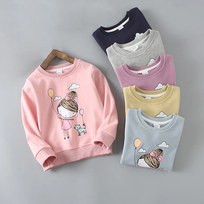 

Spring Autumn Girls T-shirt Long Sleeves Children Tops Tee Cartoon Girls T Shirt For Kids Girls Clothes BC492