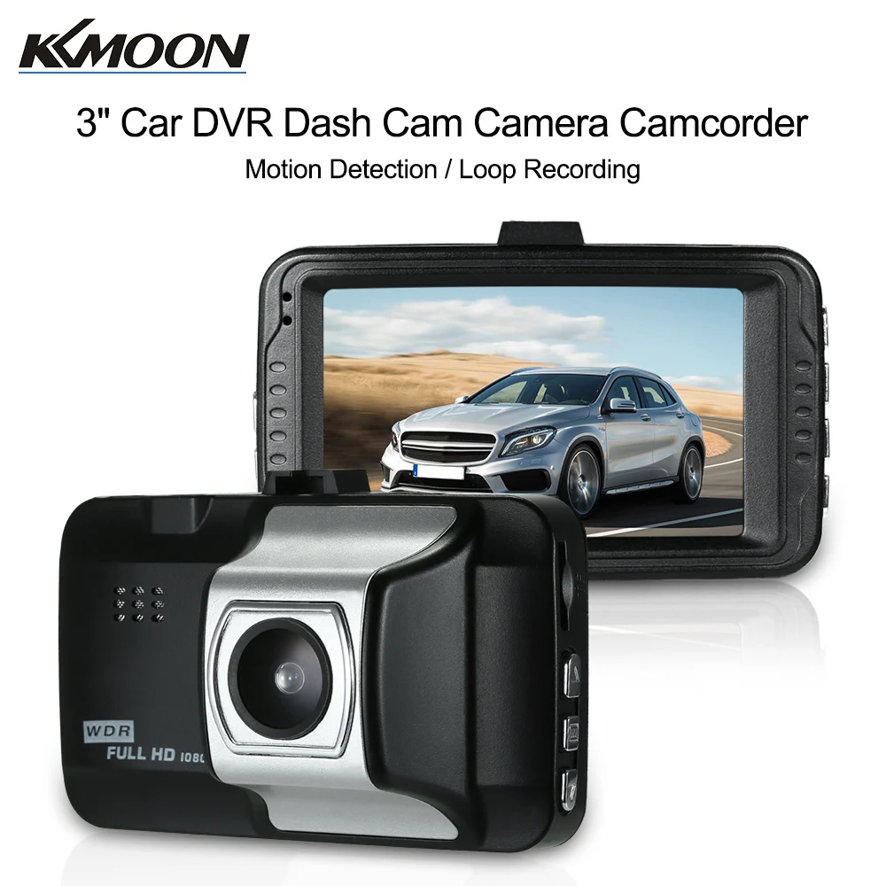 KKMOON " Автомобильный видеорегистратор видеокамера с обнаружением движения/циклическая запись
