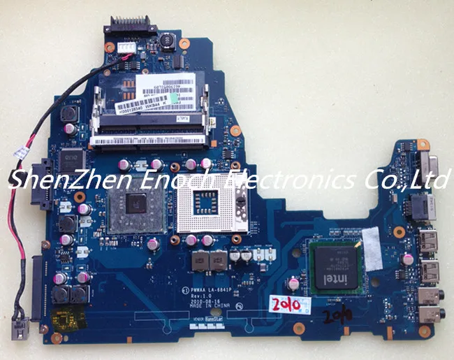 

For Toshiba Satelite C660 Laptop Motherboard  Integrated GL40 K000128340 PWWAA LA-6841P  stock No.999