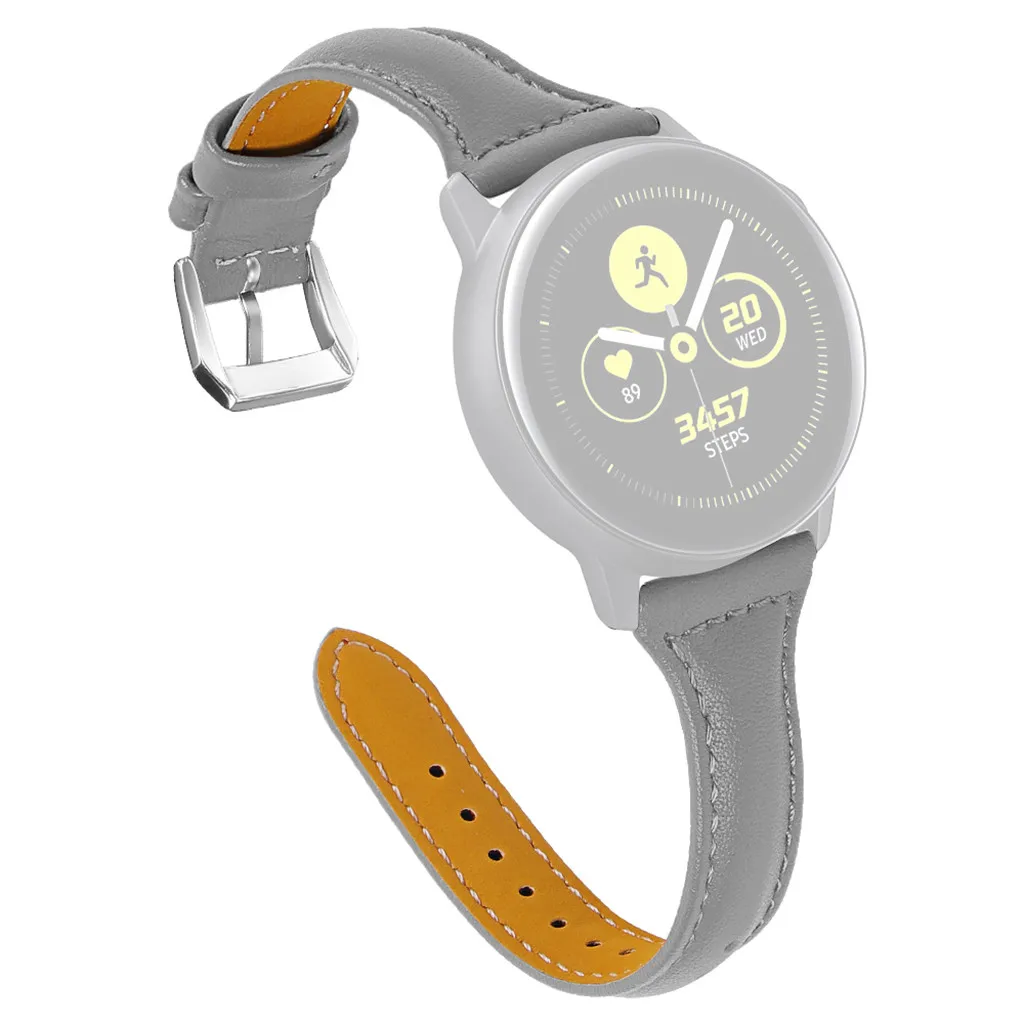 Кожа Замена часы браслет для ремня для samsung Galaxy Watch active 20 мм