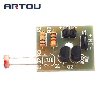 

DIY Kit Light Control Sensor Switch Suite Photosensitive Induction Switch Kits DIY Electronic Trainning Integrated Circuit Suite