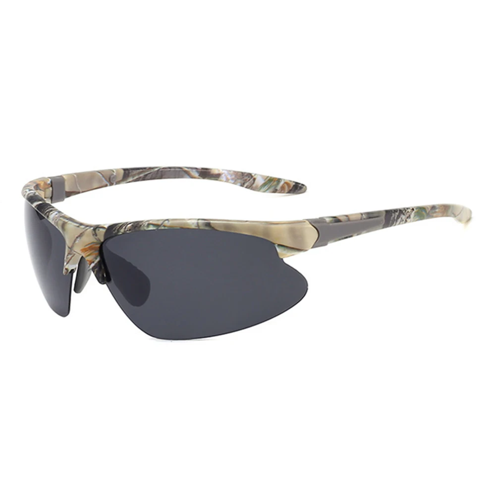 Men Polarized Glasses Ultralight Windproof UV Protective Fishing Cycling Sport Sunglasses MC889 - Color: Camouflage gray