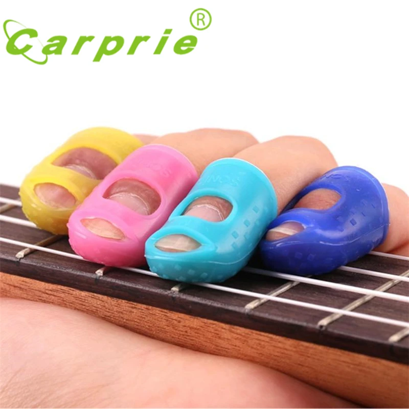

2017 New 4PCS Guitar Fingertip Protectors Finger Guards For Ukulele Guitar Accessories High Quality Wholesale Price_KXL0718