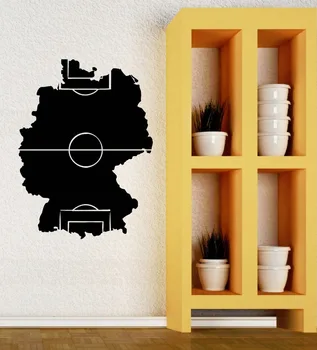 

Special Soccer Field Silhouette Art Design Wall Mural Boys Room Art Decoration Vinyl Removable Wall lSticker Y-815