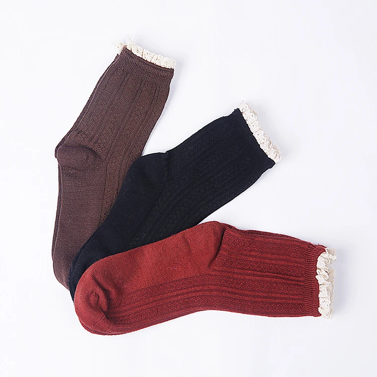 YoYiKamomo сказочные для женщин носки для девочек повседневное японский Мори девушка кружево цветок удобные мягкие однотонные цвет эластич