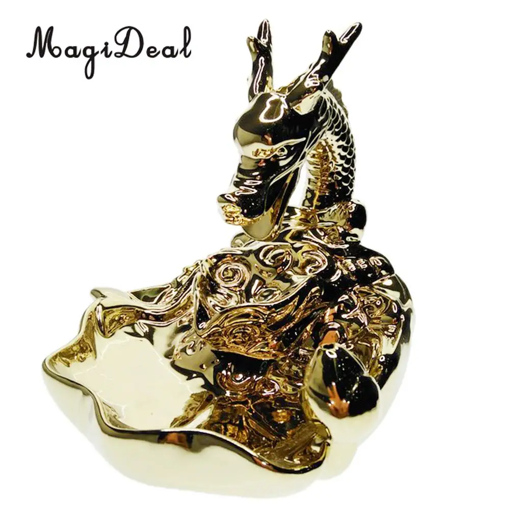 Traditional Chinese Dragon Incense Holder Porcelain Backflow Incense Burner Smoke Tower Incense Burners