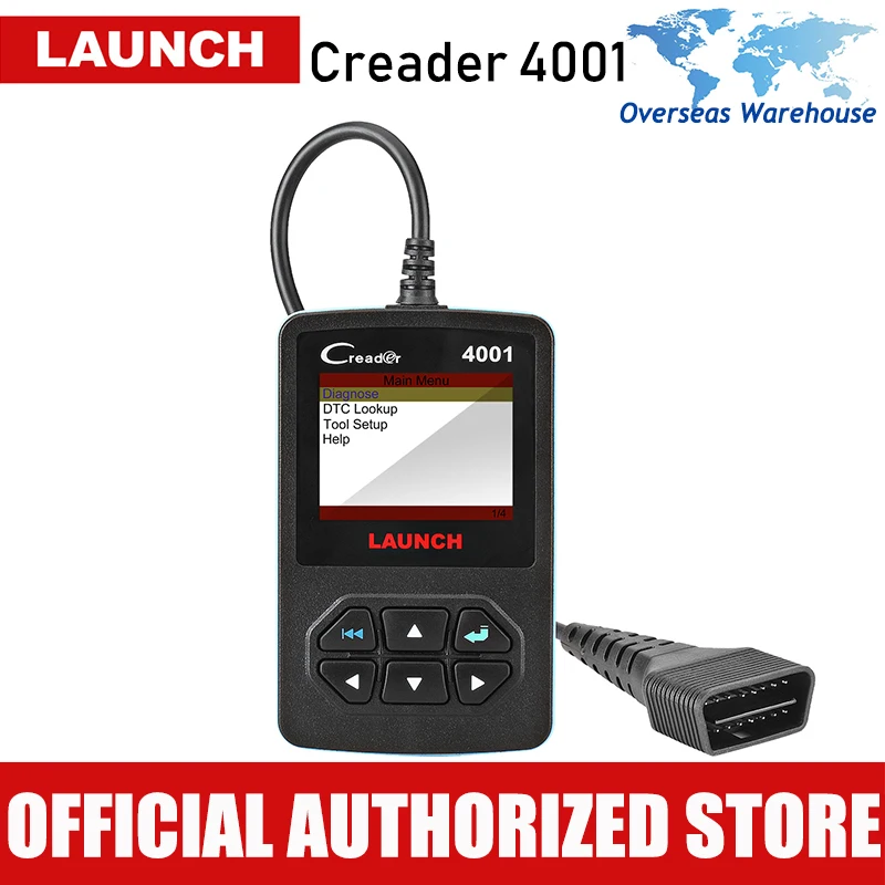 

Launch CReader 5001 Diagnostic Tool Full Functions OBD2 Scanner with O2 Sensor Test and On-board Monitor Test