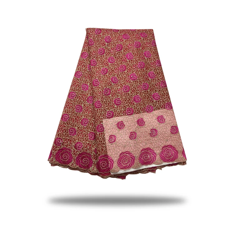 

High Quality African Laces Fabrics French Embroidered Tulle Lace Fabric 2018 African French Net Lace for patry dress 5y