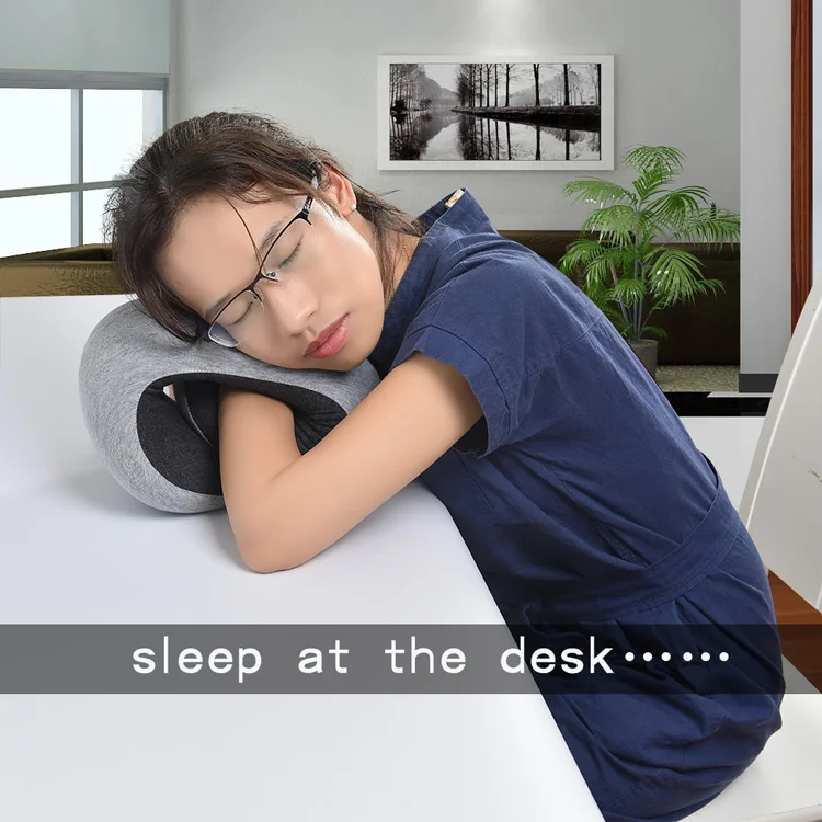 Personalized U shape travel neck pillow inflatable scarf neck rest pillow memory foam pillow