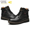 Camel Active New Genuine Leather Combat Shoes Military Ankle Boots Casual Safety Shoes Winter Warm Men Shoes Zapatos de Hombre ► Photo 3/6