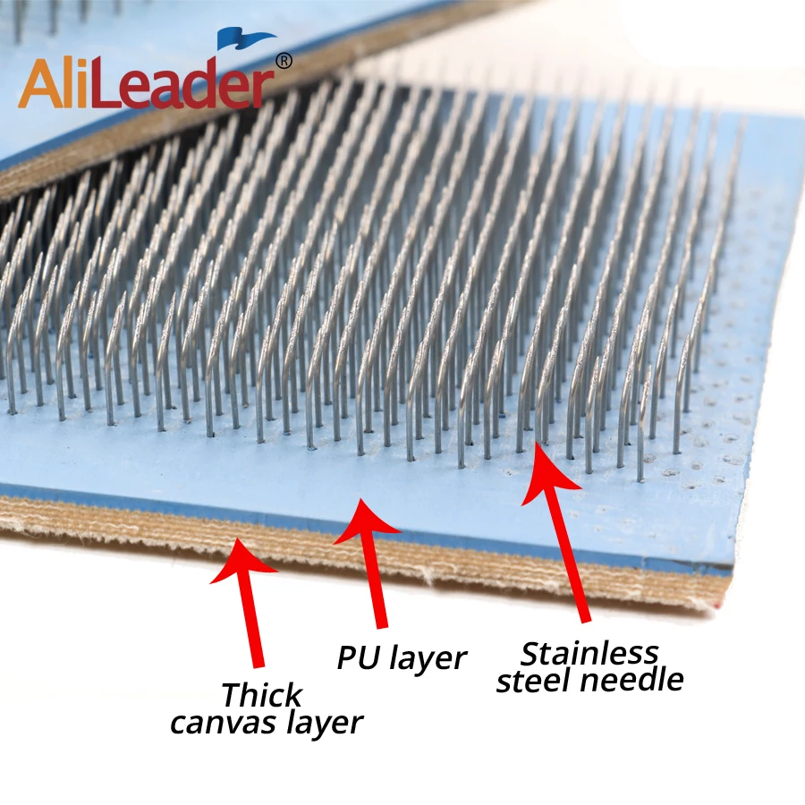 Alileader Hair Drawing Mat for Bulk Brazilian Indian Extension Hackle Styling Tools 33cm*9cm/30cm*9cm/27cm*9cm/24cm*9cm