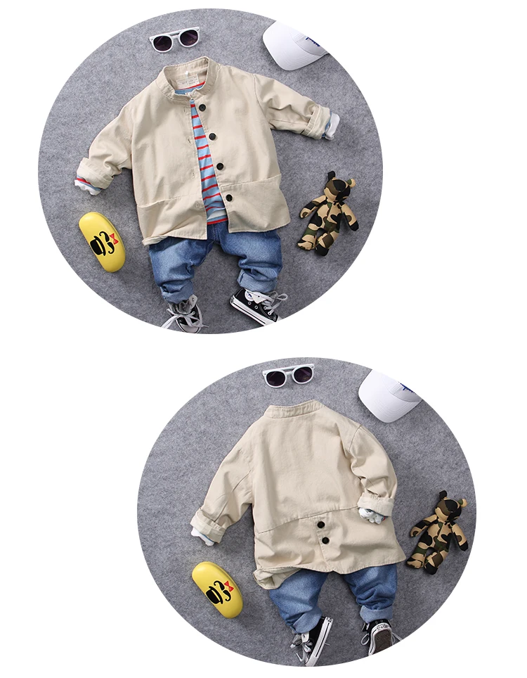 90-130cm new spring fashion style boys windbreaker jacket kids handsome wind coat children spring autumn jacket