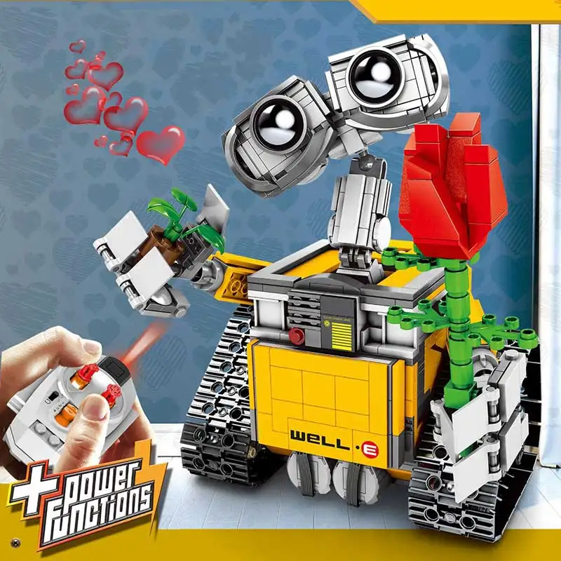 

Ideas Technic Creator 21303 WALL E Robot RC Eve Playmobil Building Blocks Bricks Action Figure Toys Compatible Technic
