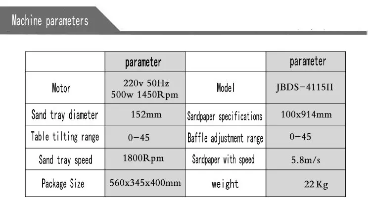 AC220V 500 Вт 50 Гц JBDS-4115II многофункциональная наждачная бумага настольная шлифовальная машина Металл/дерево полированная вертикальная дробилка