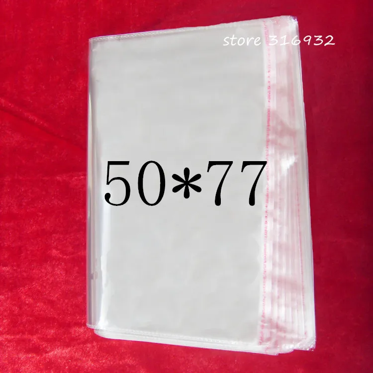 Большие размеры/БОПП/Полиэтиленовые пакеты 50*77 см Прозрачные полиэтиленовые