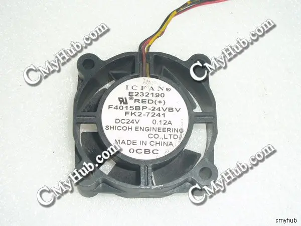 Для ICFAN F4015BP-24VBV DC24V 0.12A 4015 4CM 40mm 40x40x15mm 3Pin охлаждающий вентилятор | Компьютеры и офис