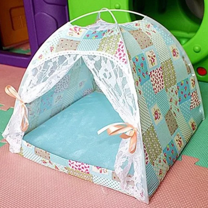 

Pet Dog Cats Bed Tent House Kennel Nest Four Seasons Universal Breathable Cat Bed Kennel Mat Dog Tent Nest Pet Supplies