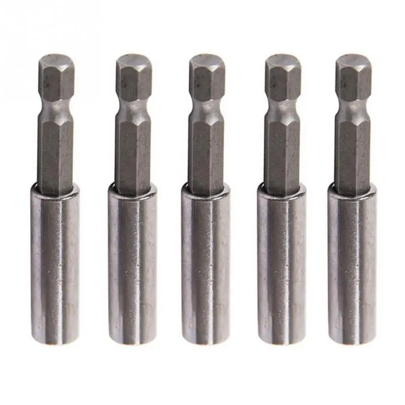 5Pcs/set Hex Shank Quick Release Electric Drill Magnetic Screwdriver Bit Holder 53mm