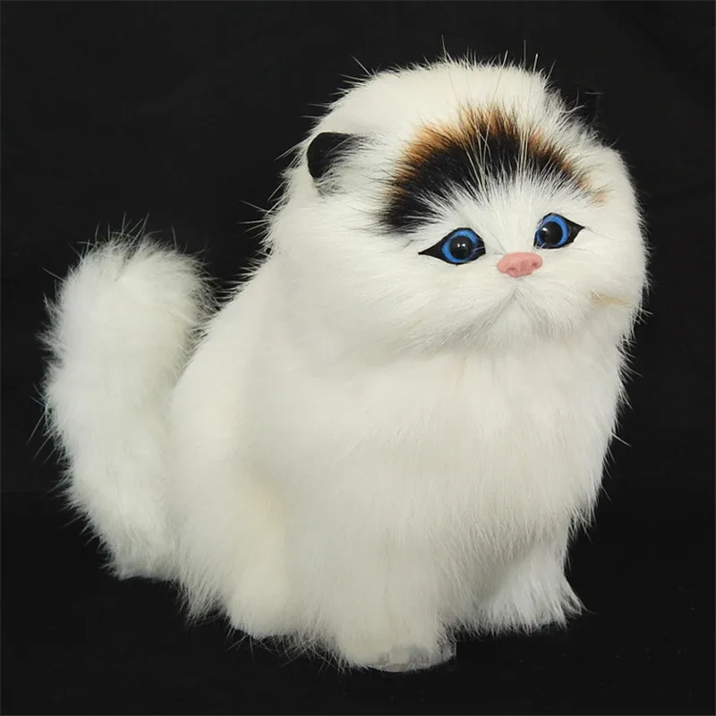 Настоящие Волосы Электронные Домашние Животные Кошки куклы Моделирование животных кошка игрушка Meowth детская милая детские игрушки