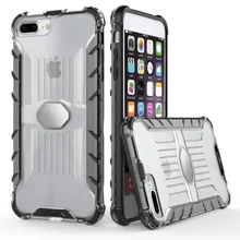 50 шт. автомобильный бронежилет чехол для iPhone 7/7 Plus Адсорбция непосредственно палка с автомобильным держателем прозрачный ПК+ ТПУ чехол