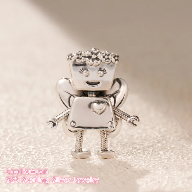 

Spring 100% 925 Sterling Silver Limited Edition Floral Bella Bot Charm beads Fits Original Pandora bracelets Jewelry Making