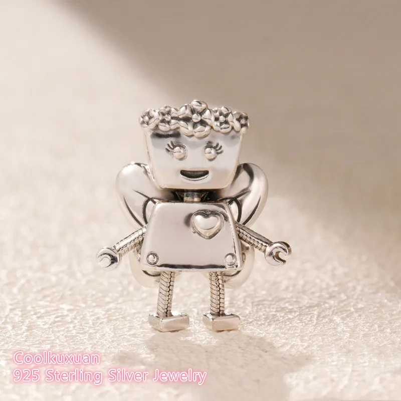 

2019 Spring 100% 925 Sterling Silver Limited Edition Floral Bella Bot Charm beads Fits Original Pandora bracelets Jewelry Making