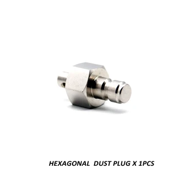 Пейнтбольный Воздушный пистолет страйкбол PCP 8 мм быстрое подключение глухая заглушка из нержавеющей стали Пылезащитная заглушка - Цвет: Hexagonal dust plug